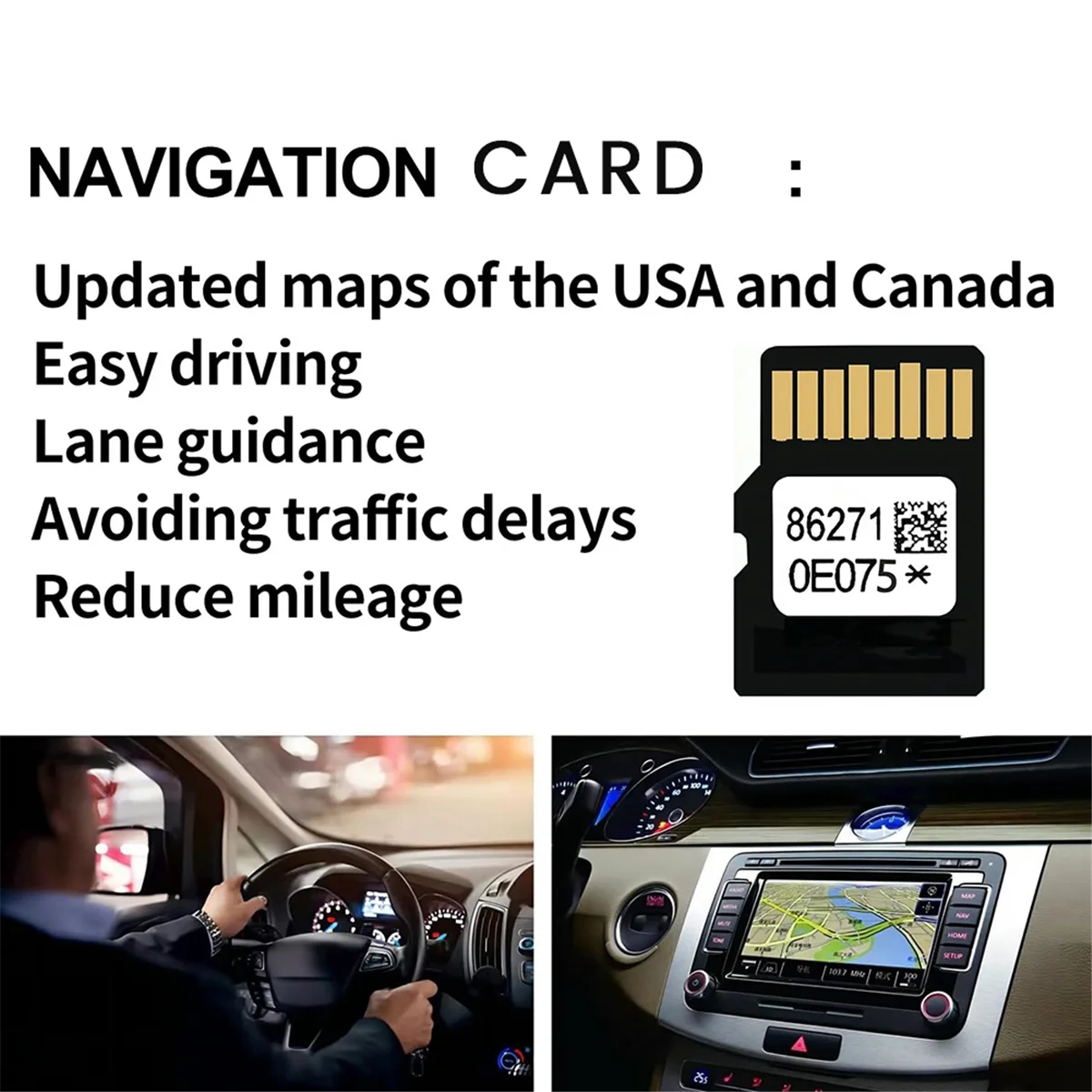 86271 0E075 Navigation Card Maps Update Navigation GPS Card for USA and Canada Map