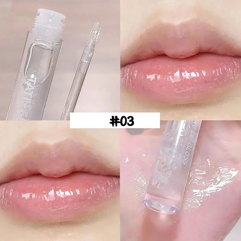 Cherry Pink Mirror Lip Gloss grassoccio Glitter Crystal Crystal Jelly Waterproof Moisturize Long Lasting Sexy Oil Lip Tint Makeup