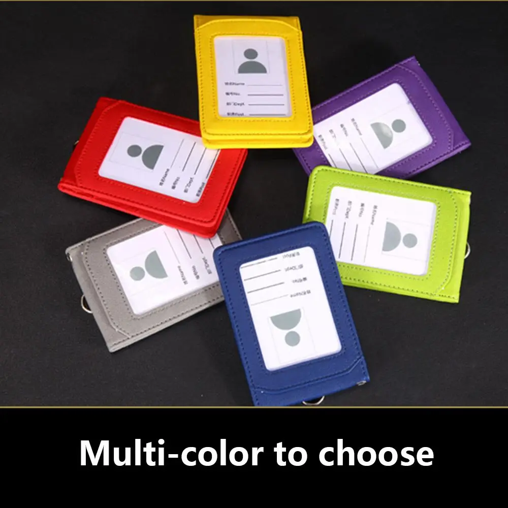

Stationery Neck Strap Office School Supplies Student ID Desk Organizer Bus Cards Cover Badge Holder Card Holder with Lanyard