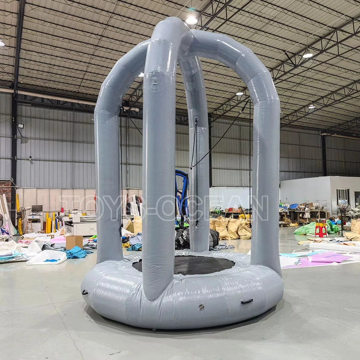 แทรมโพลีนบันจี้จัมพ์แบบเป่าลม, - Kids Outdoor Jumping Toys บทวิจารณ์และราคา