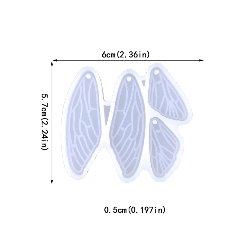 Крыло ангела, декор для сережек, силиконовая форма, подходит для эпоксидной смолы, рюкзаков «сделай сам», подвесной орнамент,