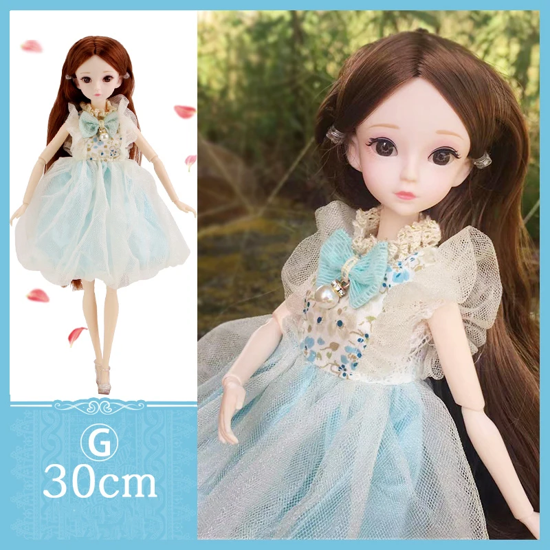 1/6 Dolls Toys For Girls Kids 4 To 6 Years FASHION GIFT DOLL  CUTE TOY Makeup For Set Hinged Bjd Doll 30 cm Full Set Making