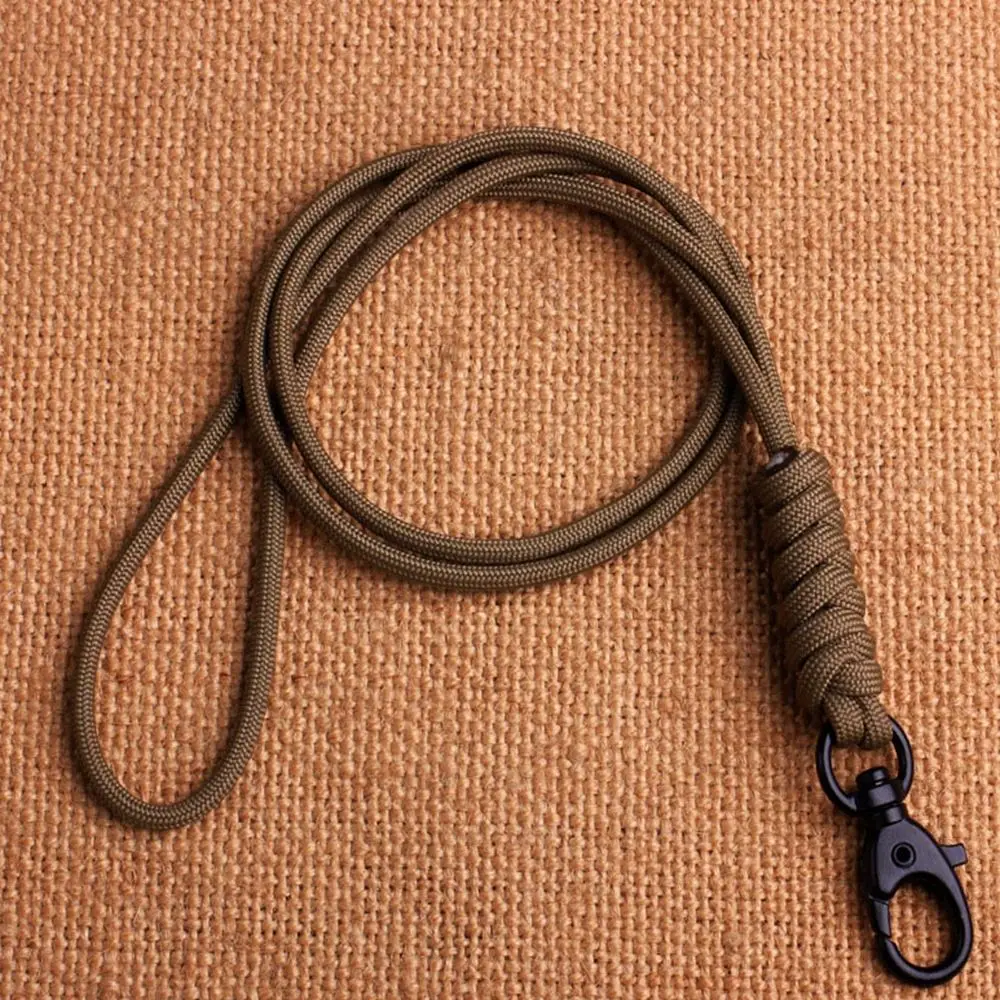 New High Strength Emergency Survival Backpack Paracord Keychain Lanyard Rotatable Buckle Key Ring Parachute Cord