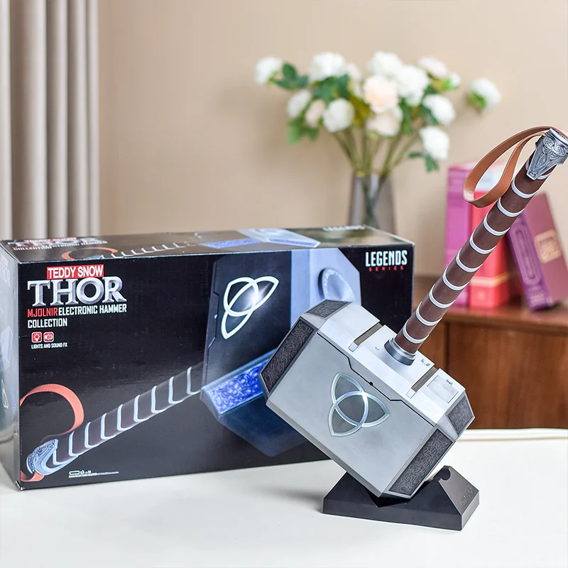 

Thor's Hammer The Avengers Superhero Weapon All-metal Alloy 1:1 Model Solid Large Thor Hammer Model To Give Boys Christmas Gifts