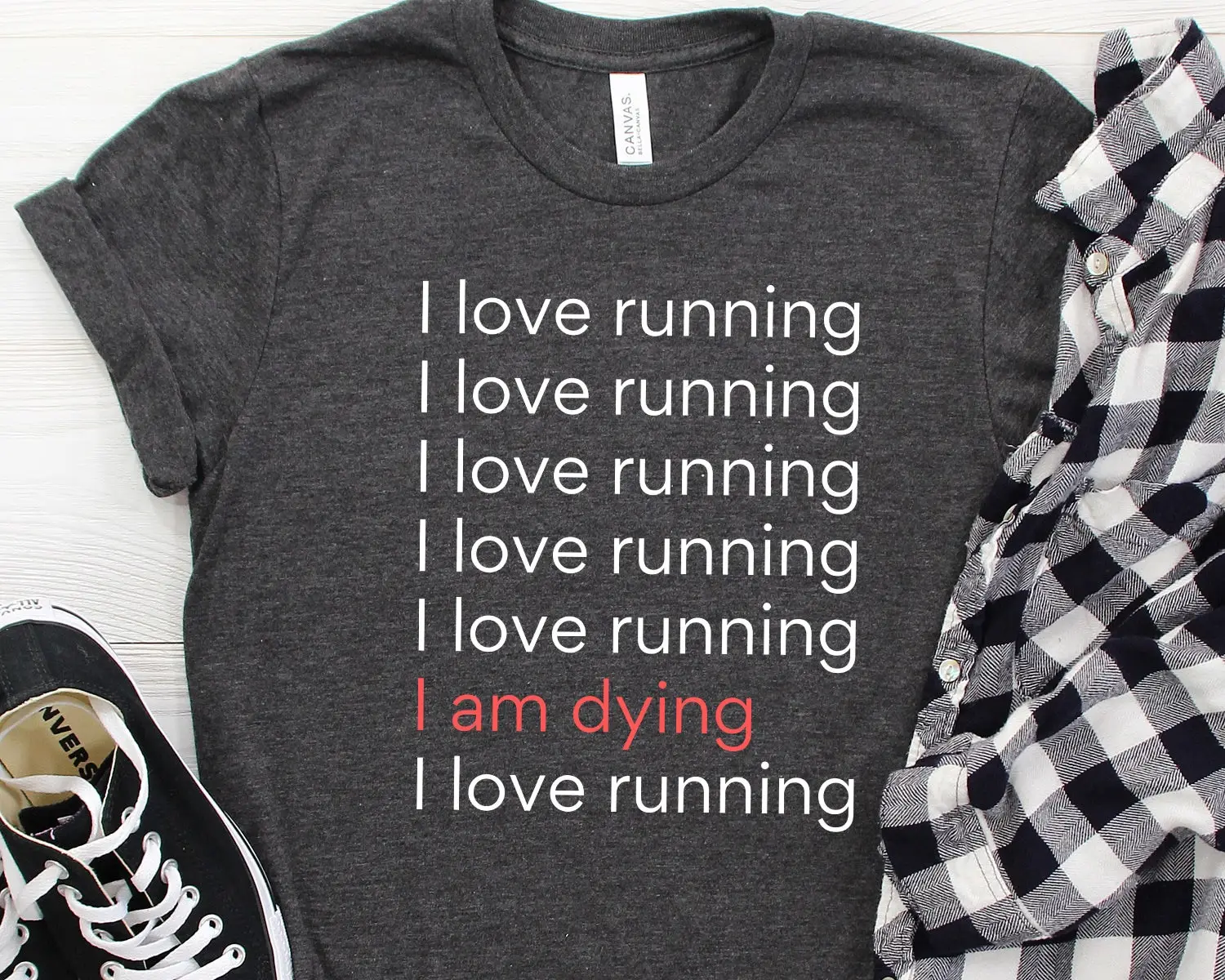 Футболка для занятий фитнесом I Love Running Am mo