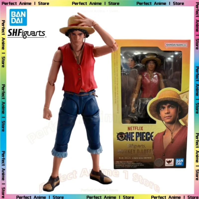 

In Stock Bandai SHF One Piece Luffy Netflix Live Action Figure Model Collection