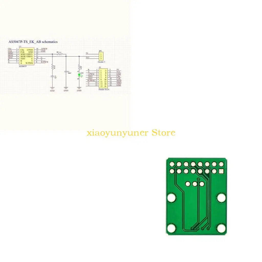 P9JB Advanced AS5047P Encoding Module Development Board Featuring High Resolution and Robusts Performances in Environment