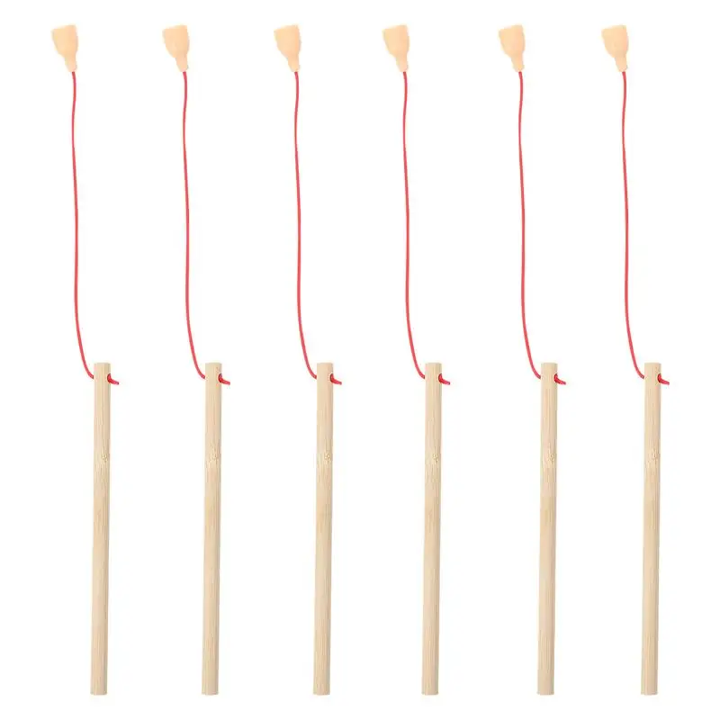 12 szt. / Drewniane magnetyczne wędki do łowienia, drewniane wędki, wczesne zabawki edukacyjne, zabawki puzzle dla dzieci w wieku przedszkolnym, 15 cm — zdjęcie 2