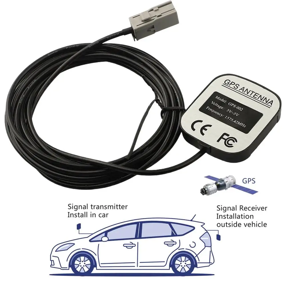 Gps Navigation Antenna For 2017 Crv Gt5-1s Socket Active Aerial Cable Signal Booster For Radio Receiver P1a4