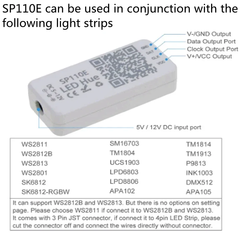 WS2812B LED PIXEL RING 8/16/24/35/45 LEDS DC5V SP110E Controller USB Kit Sysemul ic ingebouwde lightsK APP Art Programmering DC5-24V