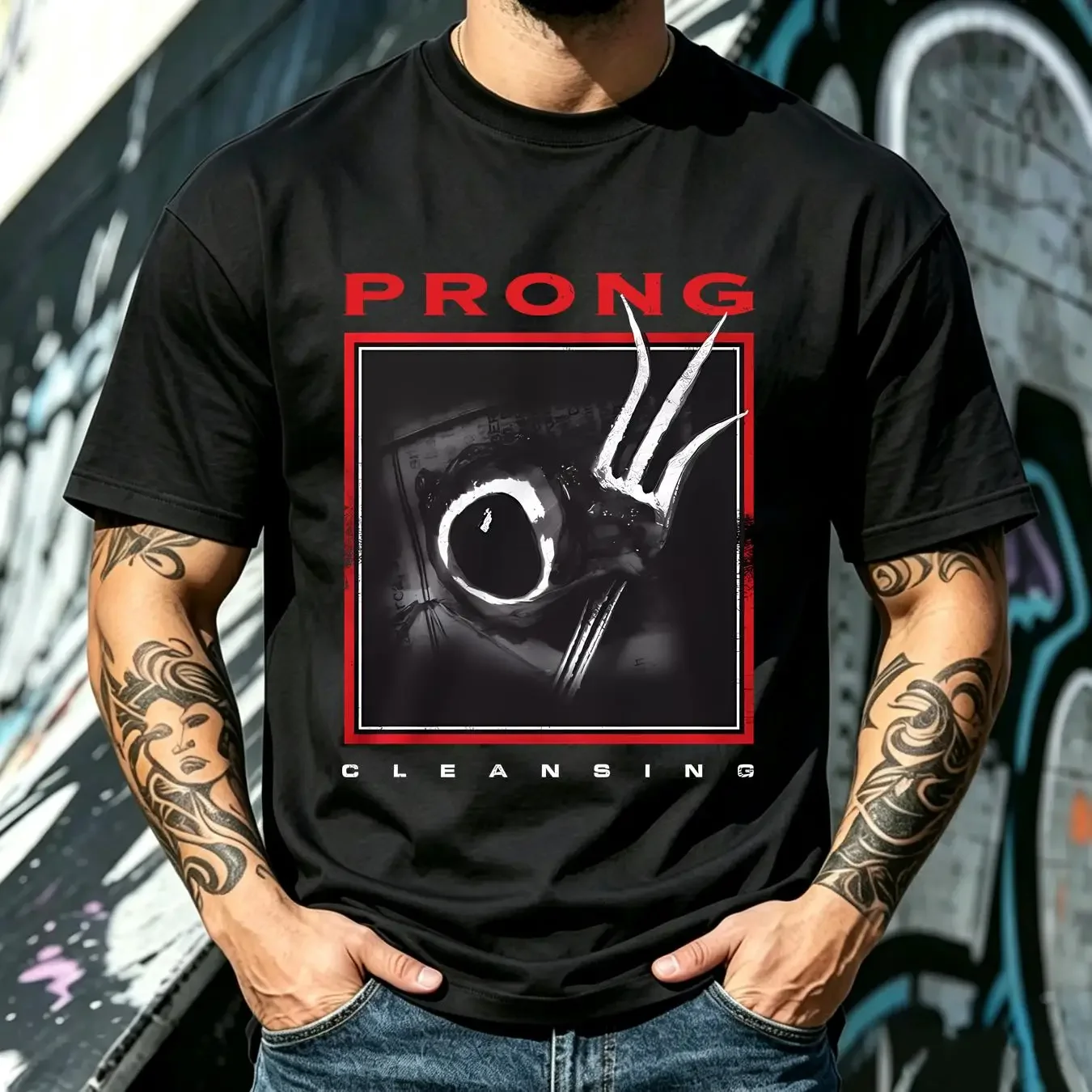 washed T Shirt New Prong Cleansing For Fan Cotton Black Size S to 4XL AC293 vintage Washed homme fashion Stylish Breathable