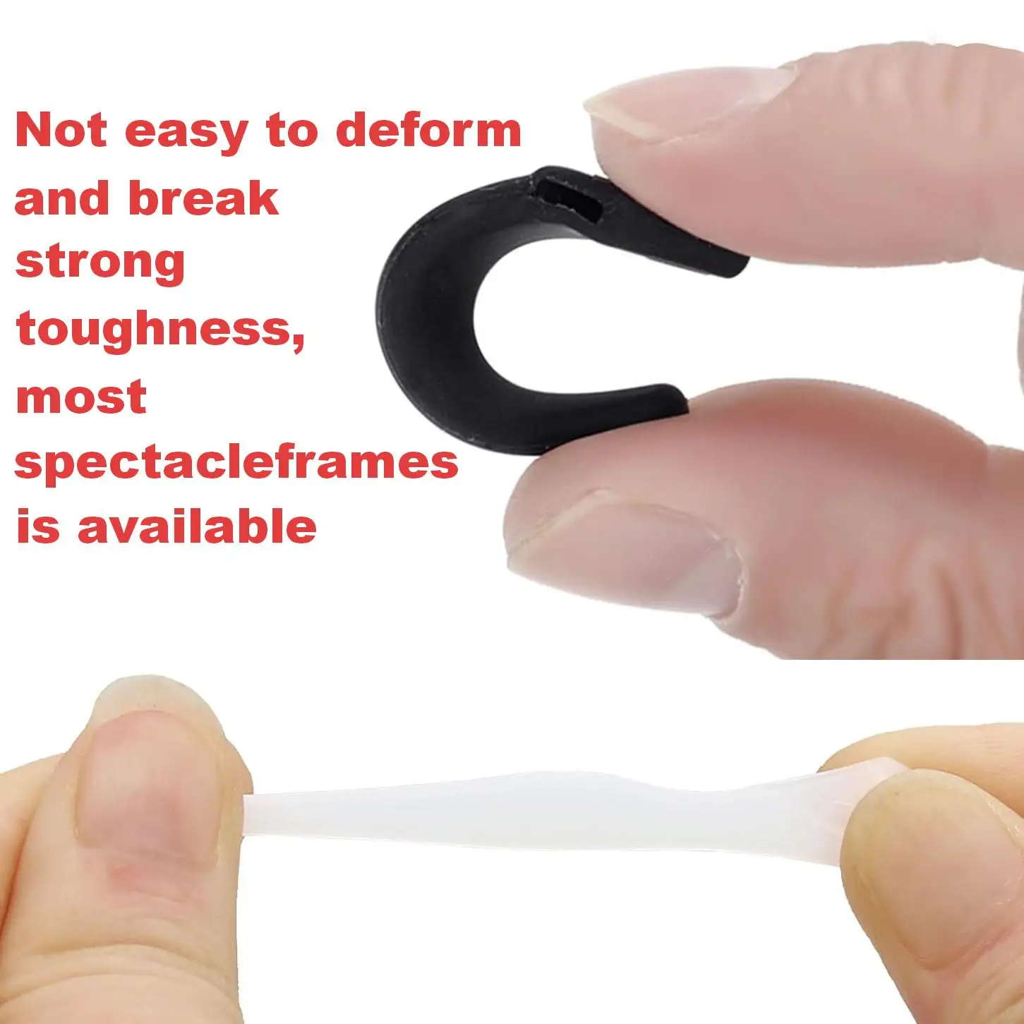 40 Pairs Eyeglass Ear Grips Anti-slip Holder, Silicone Ear Hook, Glasses Ear Grip Sleeve Retainer for Sports, Sunglasses, Readin view 3
