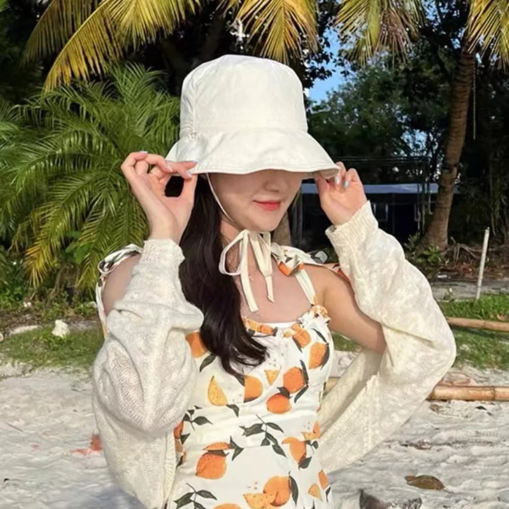 Sombrero pescador cortavientos con cordón – Protección solar verano - imagen 2