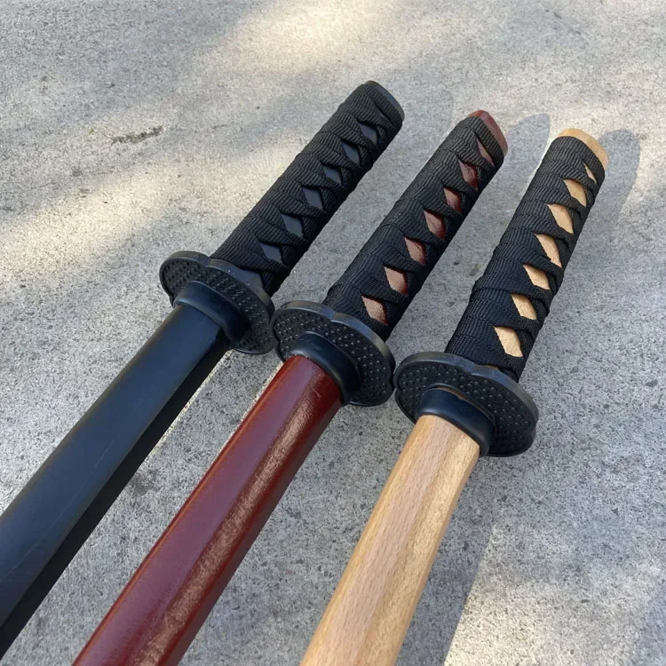 Iron and Wood Integrated Molding, Samurai Stick, Kendo, Japanese Wooden Sword, Training Performance Props