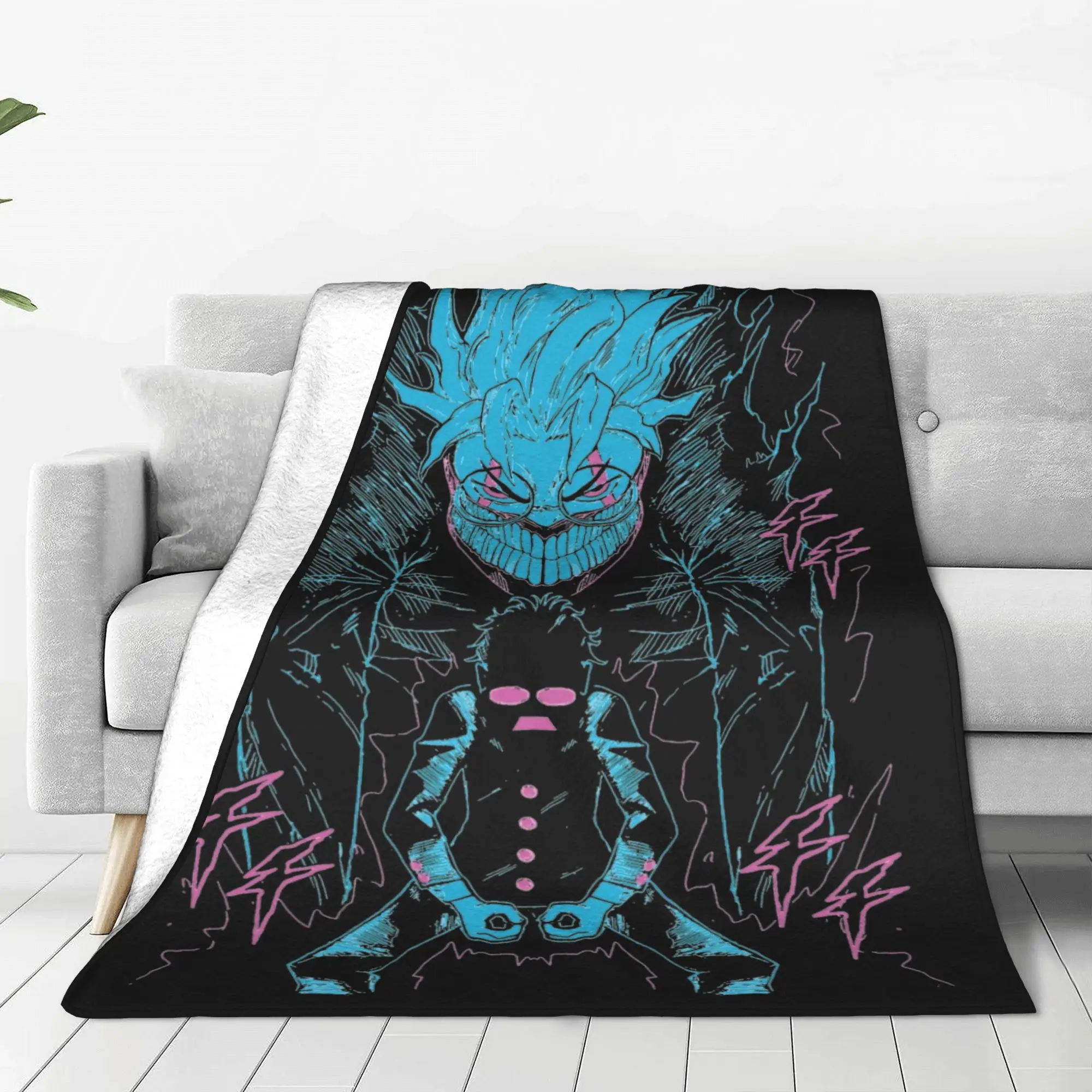 Okarun Dandadan Anime Blankets Flannel Autumn/Winter  Breathable Lightweight Thin Throw Blankets for Sofa Bedroom Rug Piece