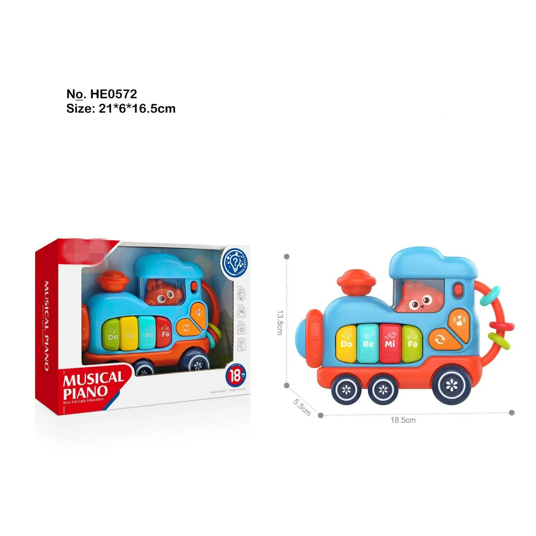 2025 Hot Baby Musical Piano Toy 18+M - Light Sound Educational Keyboard Toddler Early Learning Rattle Developmental Gift for Inf