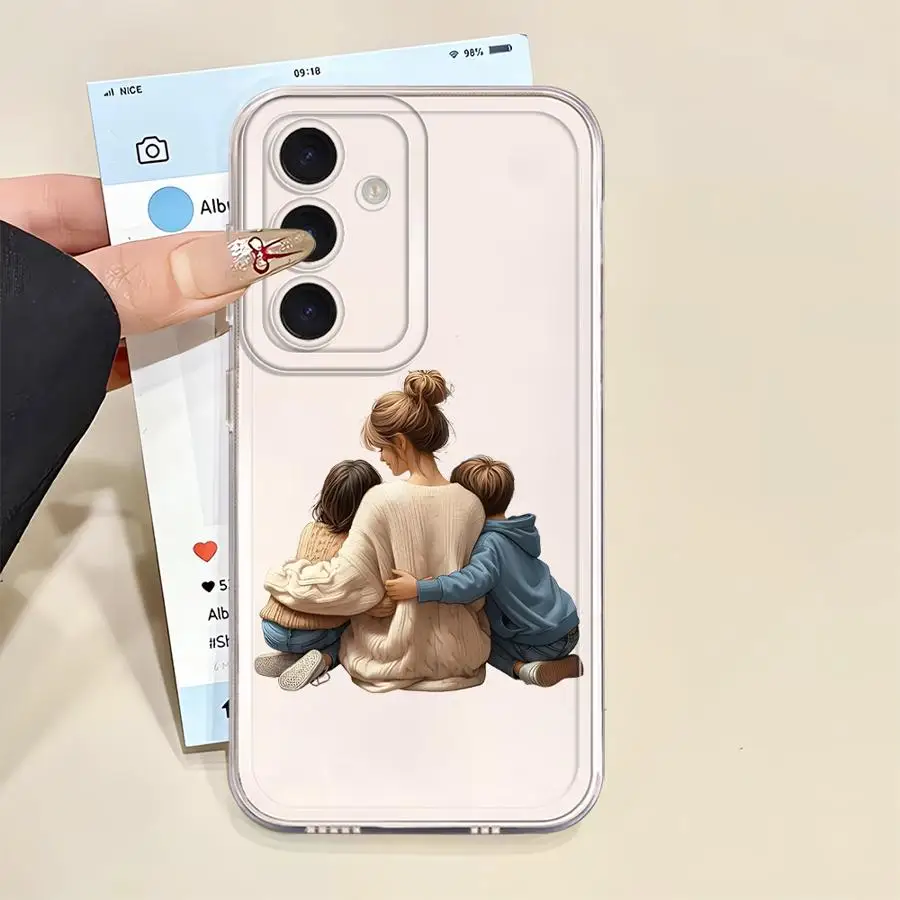 Funda para Samsung Galaxy A52 A31 A55 A23 A14 A16 A56 A50 A33 A52 A34 A35 A25 A51 A26 A24 A54 A15 A36 A13, Diseño Cálido y Maternal