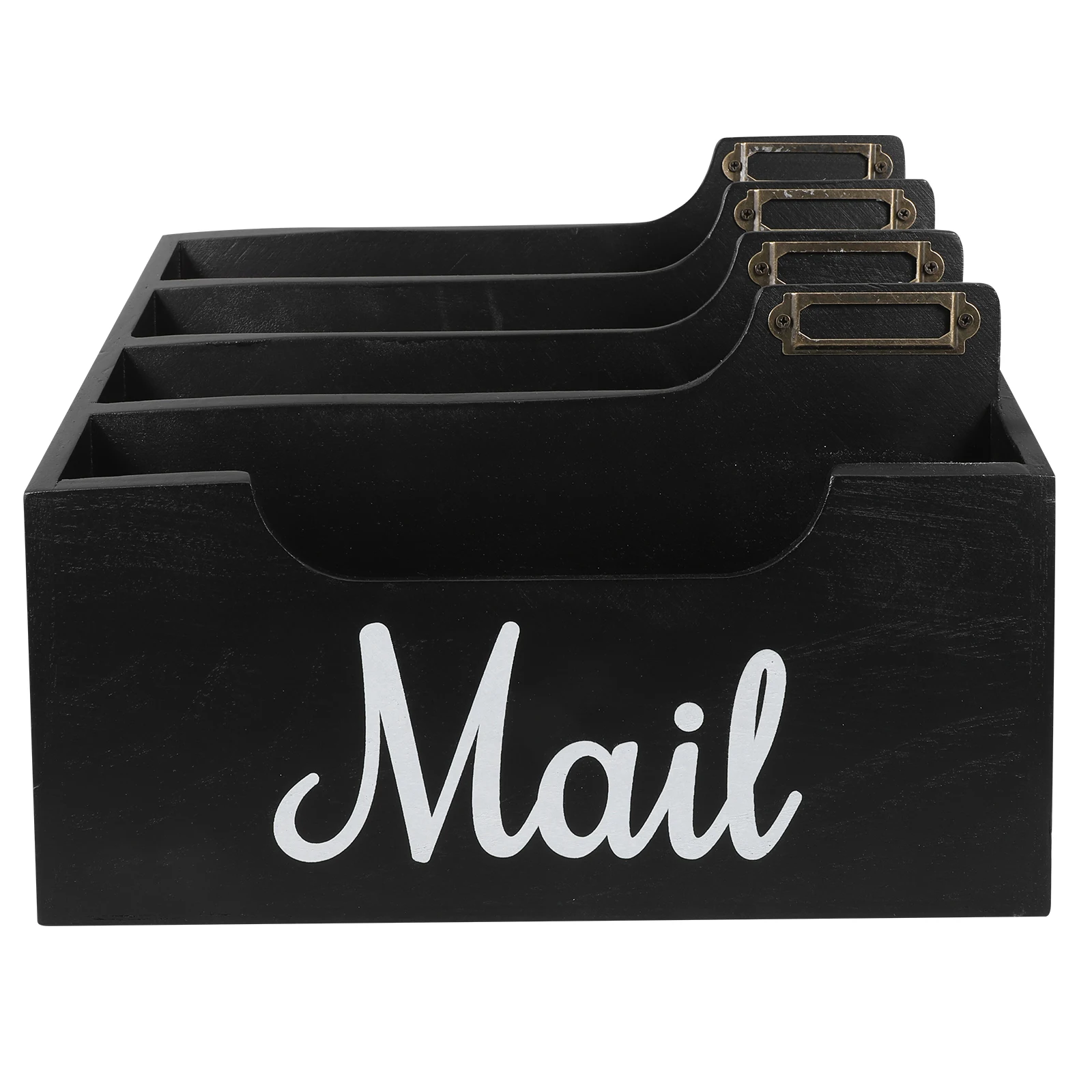 

Wood Mail Holder Desktop Organizer With Compartments Office Stationery Storage Box File Document Holder Envelope Magazine Rack