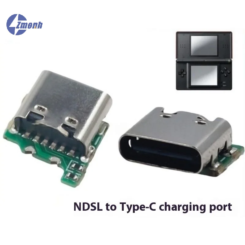 New！1Pcs For NDSL Convert To USB-C Mod USB Type C Charging Socket Replacement For Nintendo NDS Lite USB-C Charge Port
