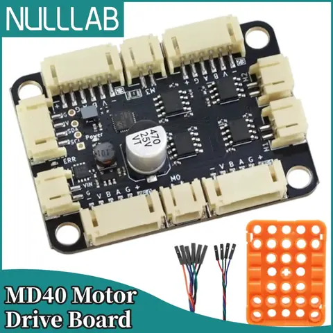Carte de commande de moteur à courant continu avec encodeur I2C à 4 canaux, fonction de contrôle de vitesse en boucle fermée, large compatibilité avec Arduino ESP32 RaspberryPi