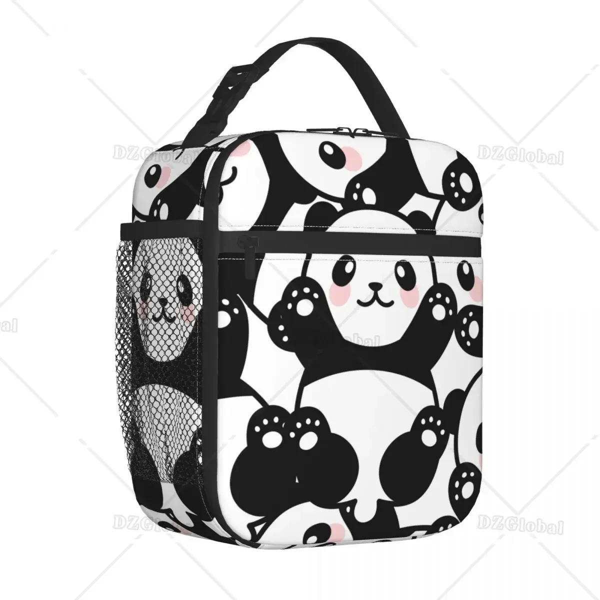 

Ланч-бокс с милым принтом панды, многоразовая изолированная сумка для обеда, термохолодильник-тоут для мальчиков и девочек, школьников, женщин, пикника, путешествий, пешего туризма