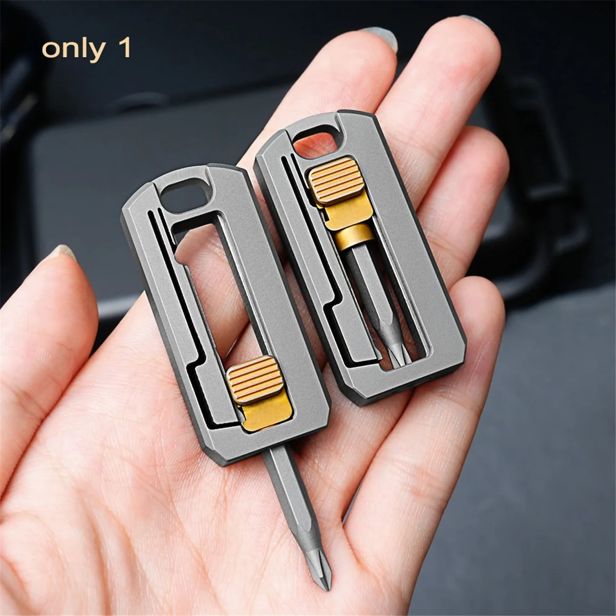 B44CTitanium Alloy Screwdriver Magnetic Small Maintenance Combination Multifunctional Portable Outdoor EDC Tools