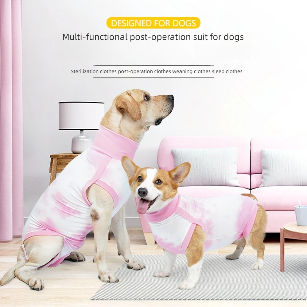 

Small And Medium Sized Dog Postoperative Clothes Rehabilitation Clothes Dog Sterilization Clothes Easy To Wear And Take Off
