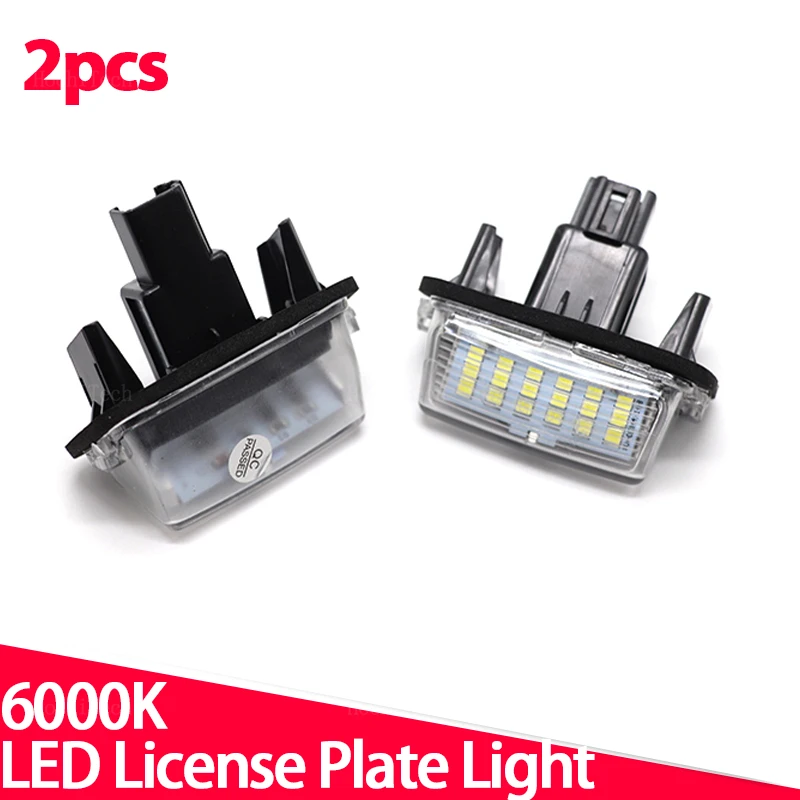 2x Canbus LED Number License Plate Light Lamp For Toyota Camry Avalon Auris E18 Vios Esquire Esquire EZ Noah Proace City SAI