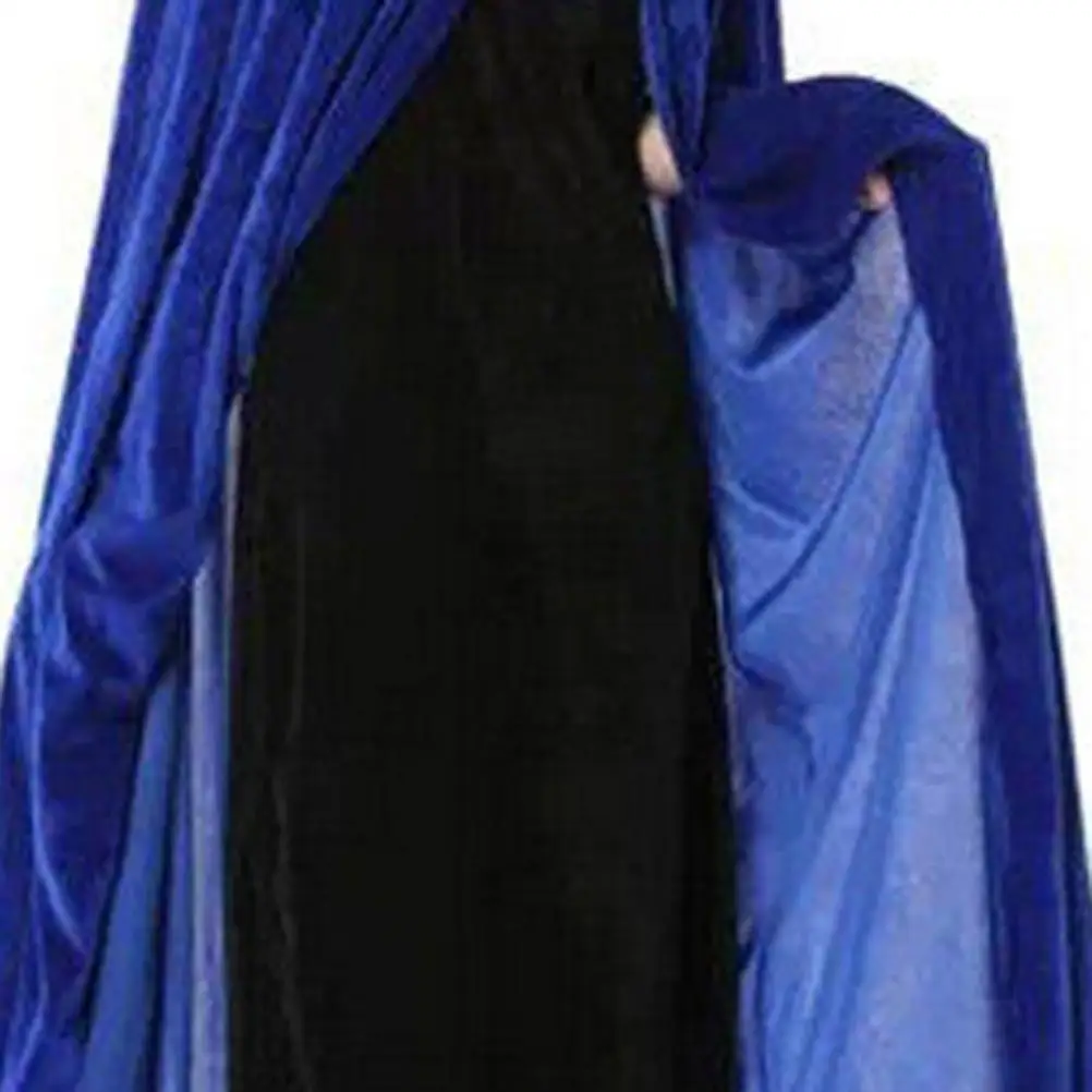 เสื้อคลุมแม่มดเครื่องแต่งกายคอสเพลย์ฮาโลวีนเครื่องแต่งกาย Robe Cape Hooded Wizard Hooded Robe Wizard ยาว Premium Soft สวมใส่สบาย