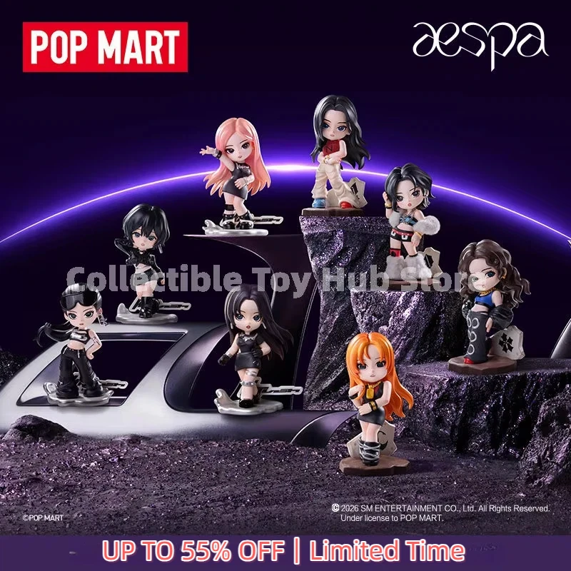 Image of Original Pop Mart Aespa Memorable Picks Serie Blindbox-Figur K-Pop Girlgroup Sammlerstück Puppe Ornament Zufälliges Überraschungsgeschenk