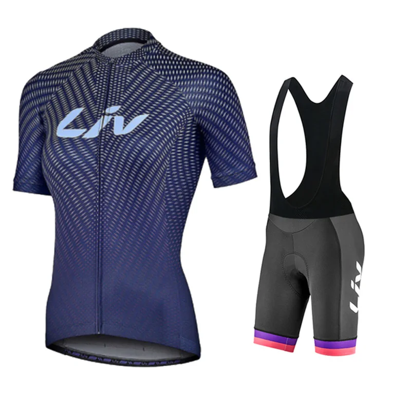 2025 LIV woman Cycling Jersey Set Cycling Clothing Summer girl Bike Shirts Suit Bicycle Bib Shorts MTB female Ciclismo Maillot