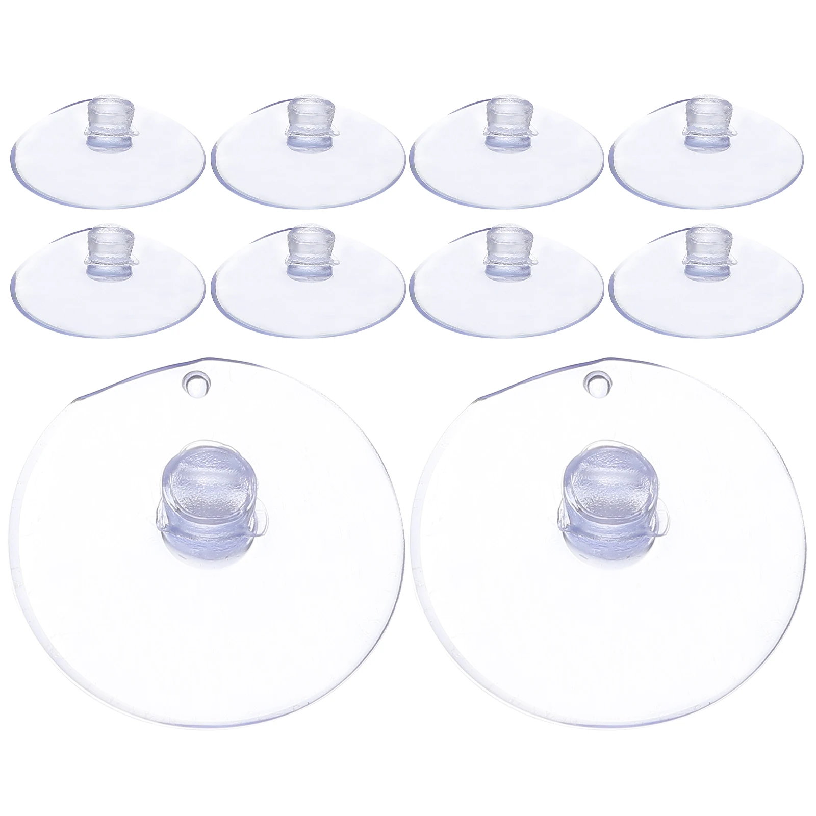 100pcs Cups 30mm Transparent PVC Grooved Smooth Reusable Wall Glass Decor Accessories Antislip Furniture