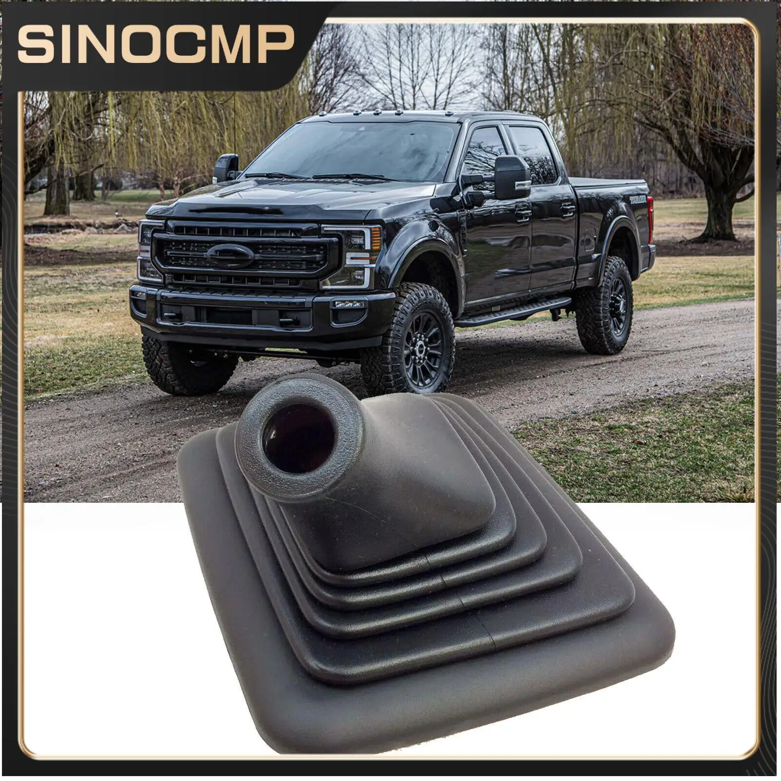 

1Pc Outer Diesel Shifter Lever Shift Boot Cover F5TZ-7277-A For 1989-1997 F-250 F-350 Automobile Interior Accessories Brand New