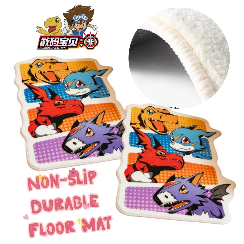 Nouvelle Tapisserie Digimon Adventure TaichiYagami, Accessoire d'Animation, Couverture de Chevet Durable pour Chambre, Tapis Créatif Antidérapant à Motif de Dessin Animé