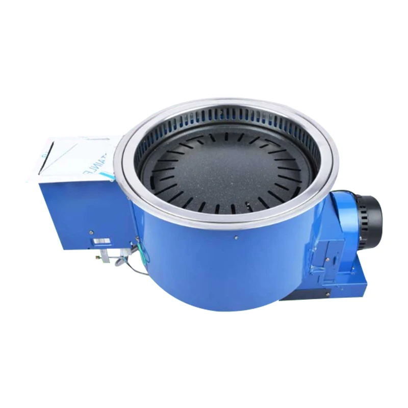 

Pinniu Hot Pot Dining Table Gas Korean Gas BBQ Grill with Hot Pot Multifunctional BBQ Grill and Hot Pot LNG LPG Charcoal