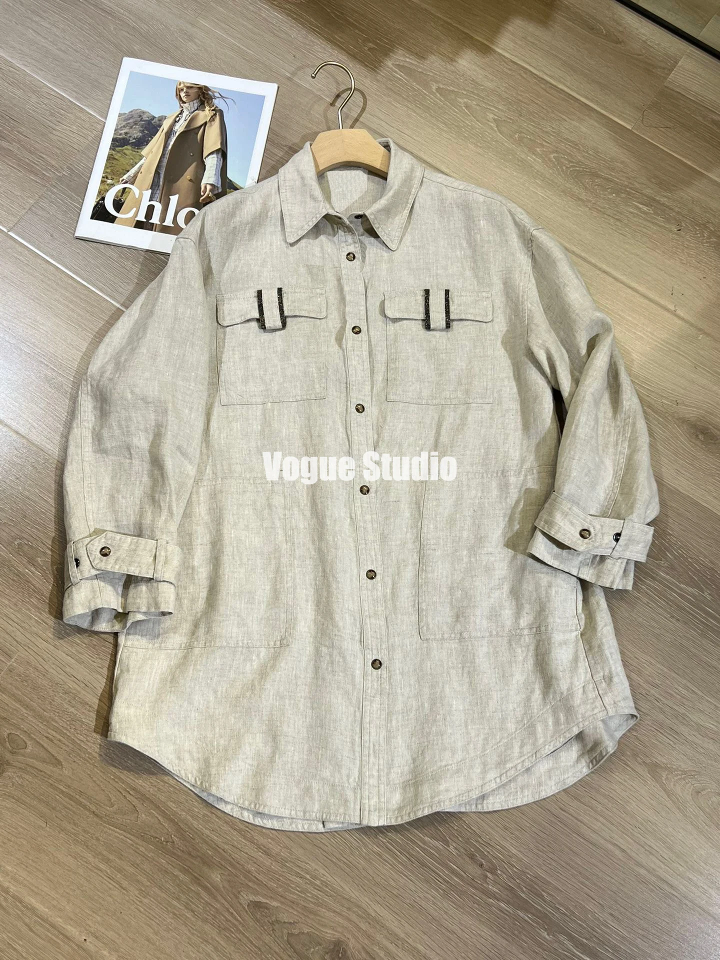 Linen Loose Fit Shirt, Casual Summer Shirt, High Quality