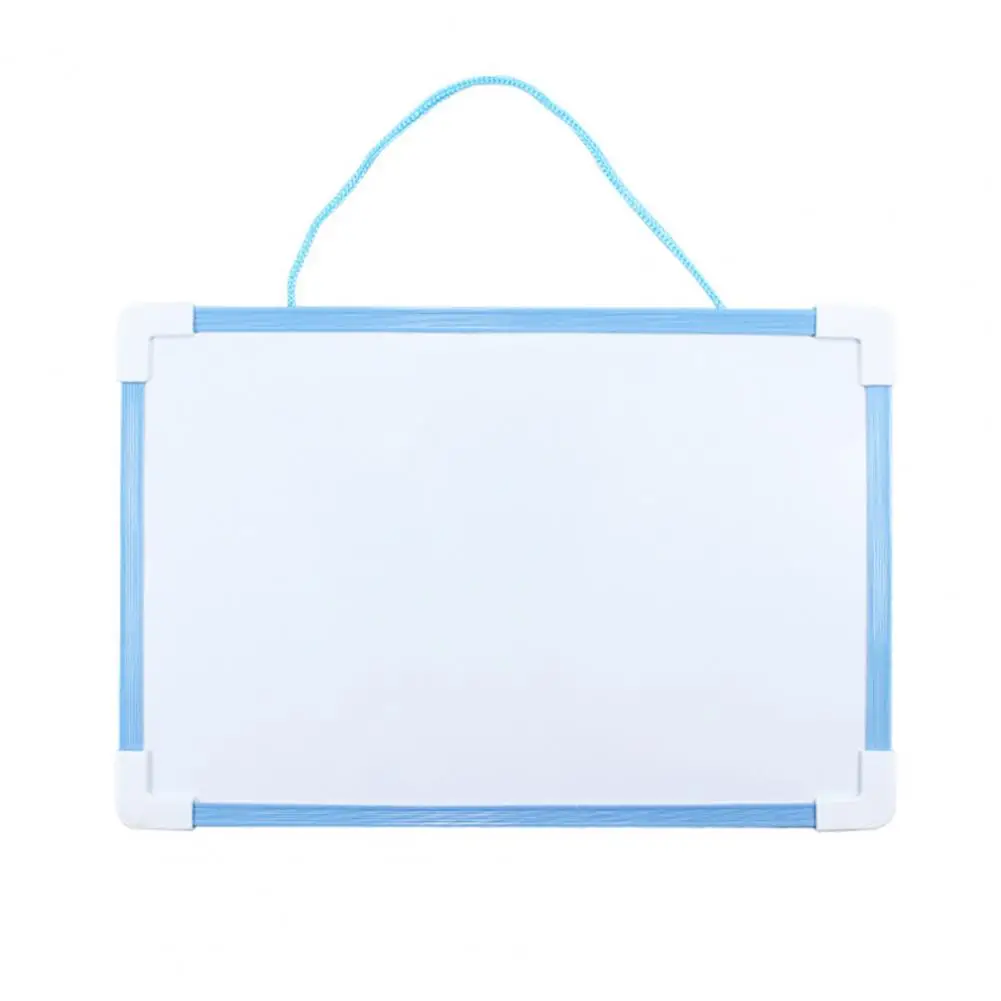 

Classroom Dry Erase Board Magnetic Whiteboard Set with Hanging Rope Pvc Frame Smooth Writing Surface Pen Buckles Ideal for Home