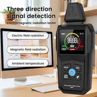 Détecteur de rayonnement électromagnétique portable, compteur EMF numérique, température, champ électrique, champ magnétique 2