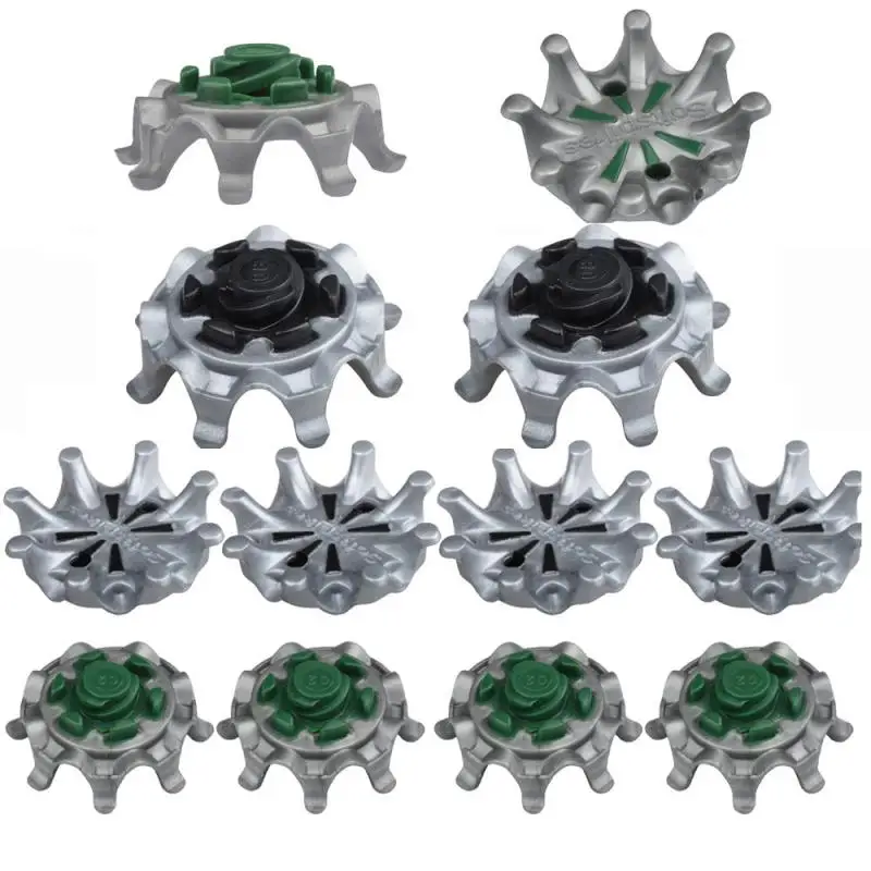 2PCS Gray And Black High Teeth Staples Wear-resistant Golf Stuff Wear-resistant Rubber Material Screw Replacement Nail