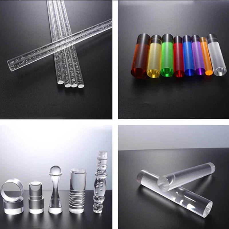 1/2/5/10Pcs Clear Acrylic Solid Rod DIY Craft Architectural Model Material Acrylic Transparent Rod Length 100-300mm