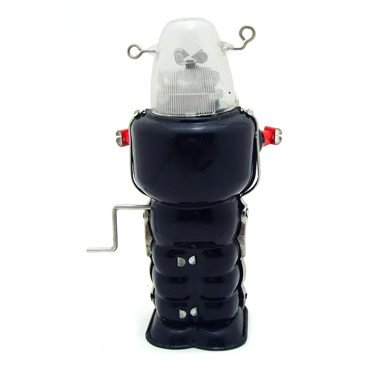 MS207 Hand Crank นักบินอวกาศหุ่นยนต์ผู้ใหญ่คอลเลกชันของขวัญสร้างสรรค์การถ่ายภาพ Props งานฝีมือดีบุก