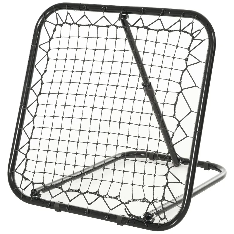 

Soccer Rebounder Net Angle Adjustable Portable Training Goal with Quick Folding Design Sturdy Metal Tube for Sports Training