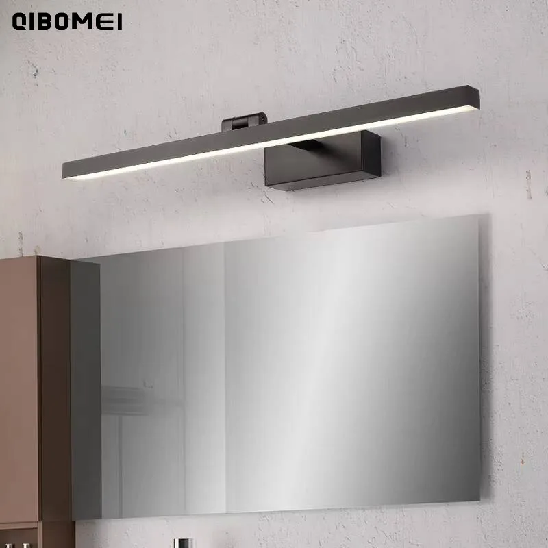 Simple Long Strip Led Wall Light Waterproof Modern Toilet Bathroom Makeup Mirror Headlight Home Indoor Decoration Lighting Lamps