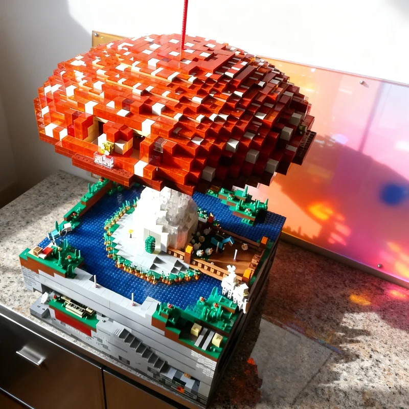 

24709 деталей MOC: Домик-гриб My World – Конструктор для творчества, коллекционный декор, подарок для детей и взрослых, премиум-класса, для рабочего стола