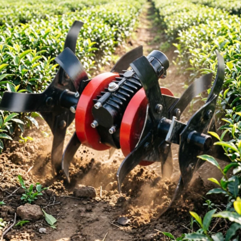 Anti tangling loose soil wheel, deep plowing and turning soil, garden tools, accessories, field orchards, tea gardens
