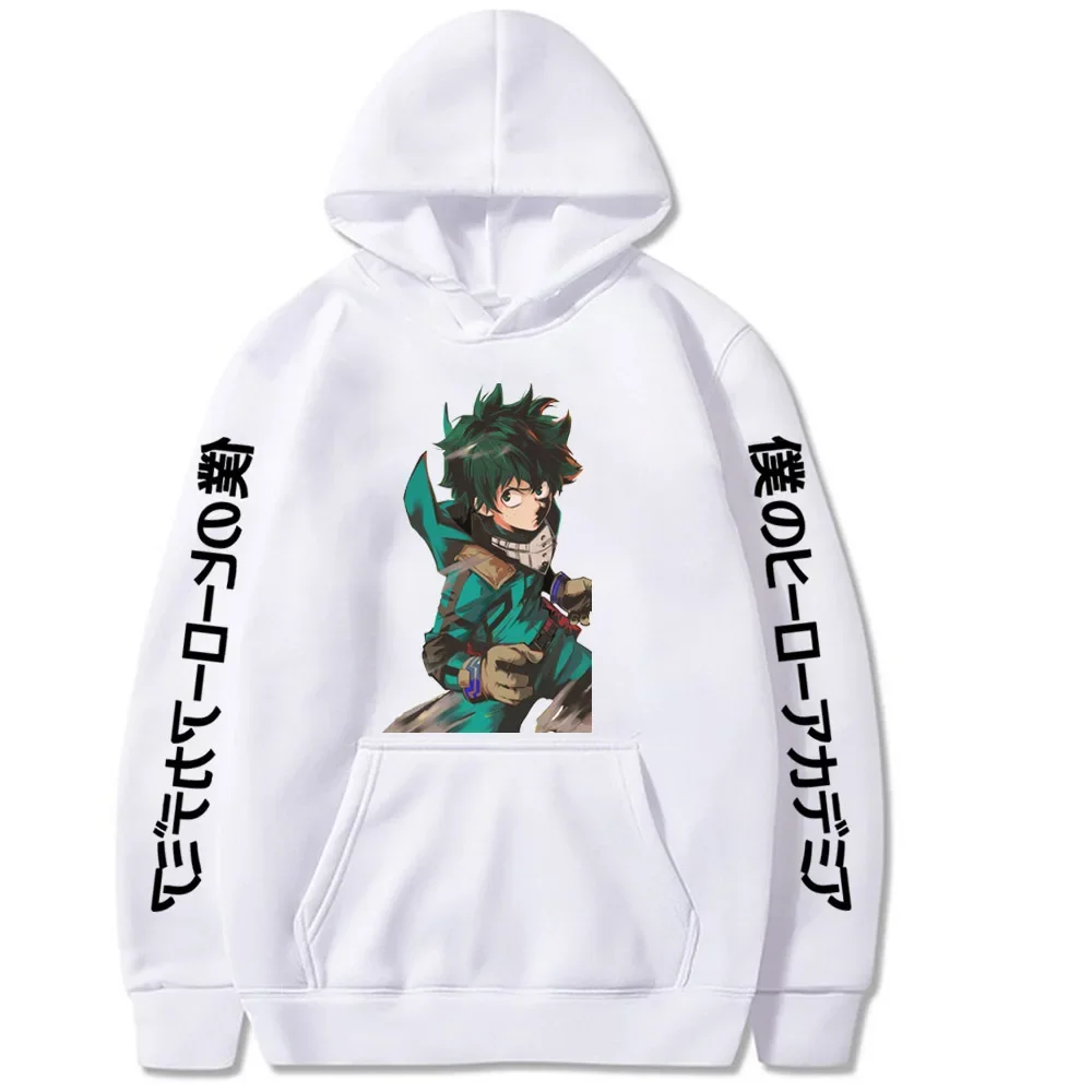 My Hero Academia Deku Midoriya Izuku Anime Graphic Hoodie Unisex Pullover Sweatshirt Casual Streetwear Autumn Winter Hooded Tops
