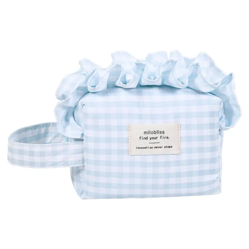 فتاة الترفيه السفر حقيبة مستحضرات تجميل محمولة اللون الإملائي منقوشة حقيبة التجميل المحمولة سعة كبيرة أكياس التخزين المنزلية للمرأة