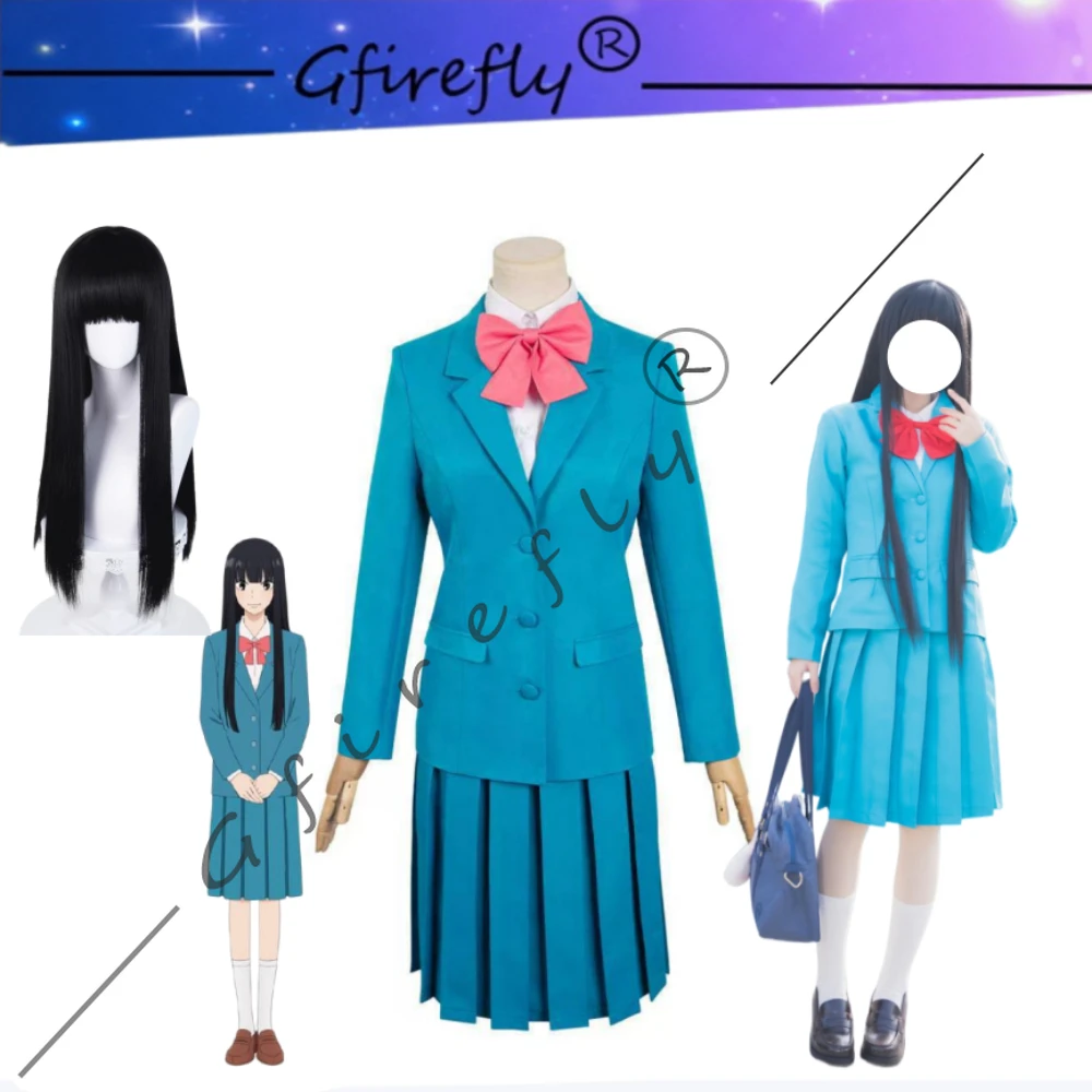 

Kimi Ni Todoke Sawako Kuronuma Same Style Blue JK School Uniform Cosplay Costume Adult Women Carnival Party Halloween Outfit