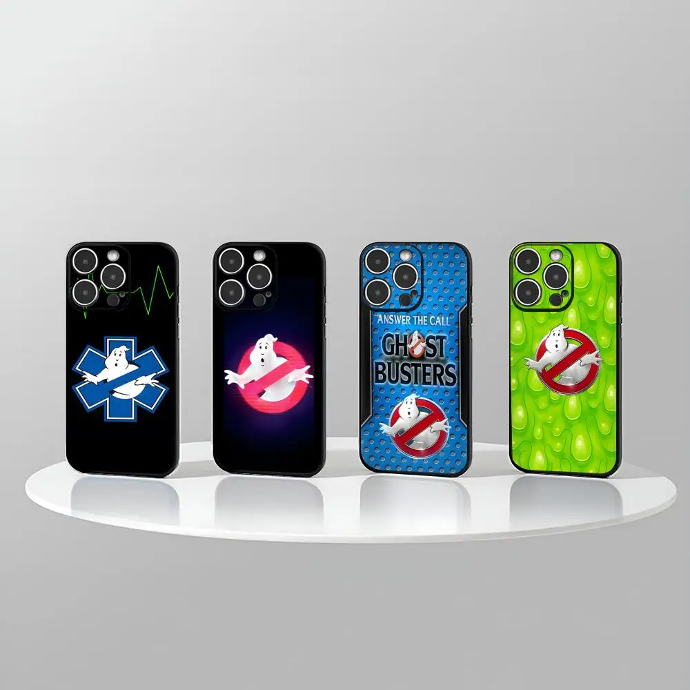 Funny Ghostbuster Phone Case New For IPhone 16 15 14 12 13 11 Pro Max Mini X XR XS Plus Black Silicone Transparent Cover