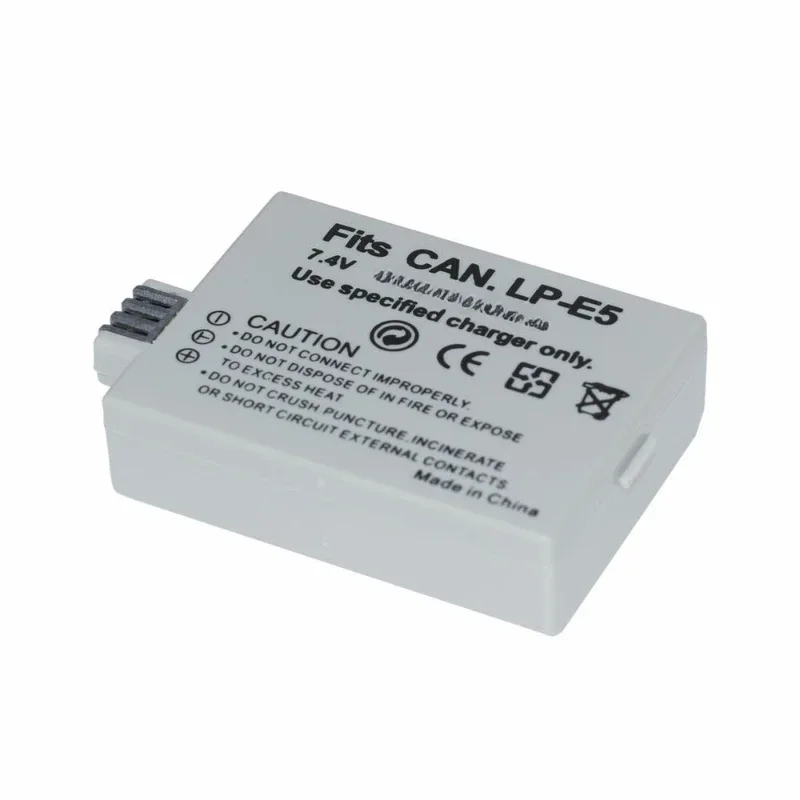 For Canon EOS 450D 500D 1000D Rebel T1i XS XSi Kiss F Rebel X2 X3 LP-E5 Battery 10pcs